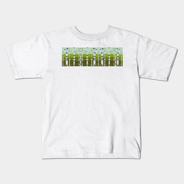 Birches in Summer Kids T-Shirt by michelle1991